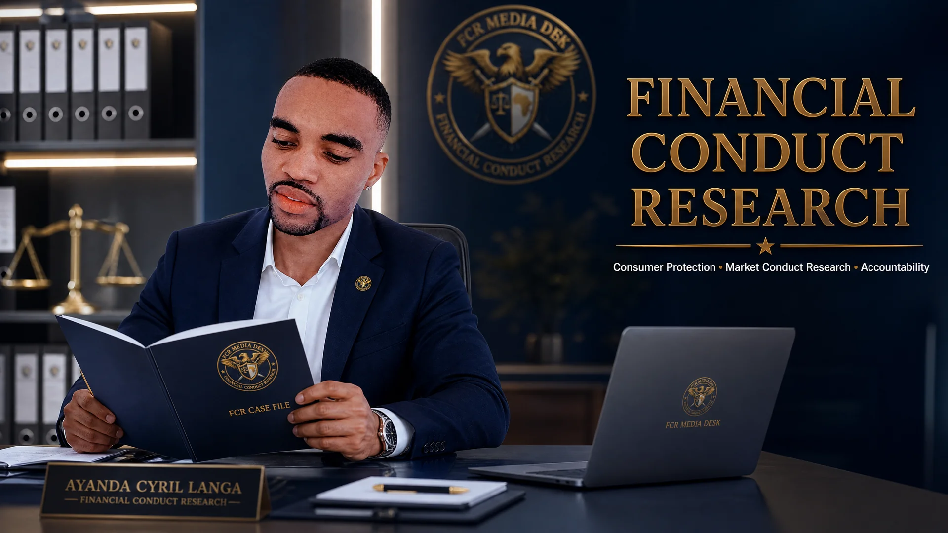 Portrait of Ayanda Cyril Langa, Director of Financial Conduct Research